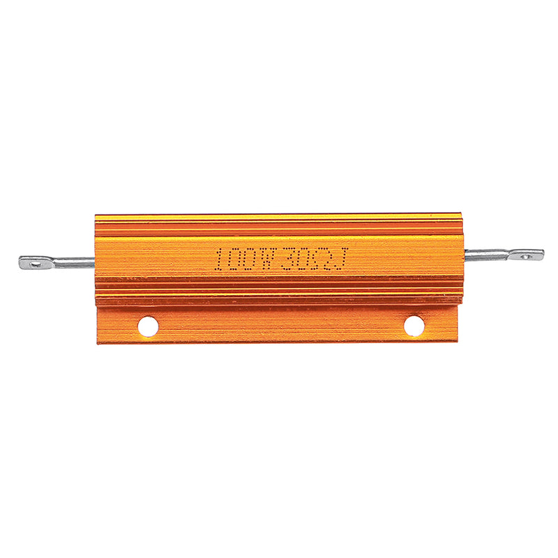10pcs RX24 100W 30R 30RJ Metal Aluminum Case High Power Resistor Golden Metal Shell Case Heatsink Resistance Resistor
