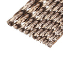 Drillpro 13pcs 1.5-6.5mm HSS-Co M35 Cobalt Twist Drill Bit Set for Metal Wood Drilling