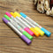 6Pcs Colors Highlighter Fluorescent Gel Solid Paint Pen Drawing Graffiti Marker