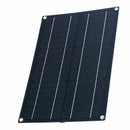 20W Waterproof Solar Panel Matte Texture Car Emergency Charger WIth 4 Protective Corners Dual USB+DC