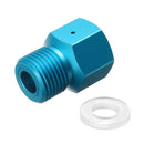 Adapter Converts CO2 Tank to Standard G1/2/CGA320 Male Fitting & TR21-4 Female Fitting Blue