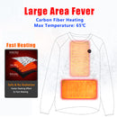 Men Women USB Electric Heating Sweaters Shirt Carbon Fiber Heated Warm Jacket