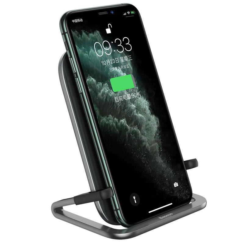 Baseus Rib Horizontal Vertical Wireless Charger 15W With Cable 1m for iPhone X S9 Mix 2S