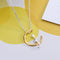 Trendy Cute Moon Cat Necklace Geometric Animal Pendant Necklace Clavicle Chain