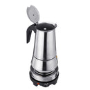 220V 500W 450ml Portable Coffee Espresso Pot Maker & Electric Stove Home Kitchen Tools