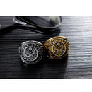 Personality Retro Slab Eagle Titanium Steel Ring