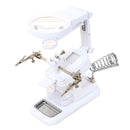 3X/4.5X/25X Soldering Table Magnifier Illuminated Magnifying Glass Third Hand Magnifier