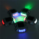 Solmore Aluminum Alloy LED Solar Power Path Lamp Deck Stud Garden Road Dock Yard Lights