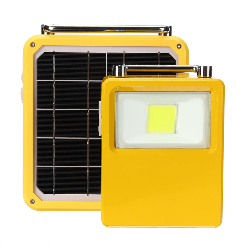 Rechargeable Solar LED COB Light Solar Power Bank USB Phone Battery Charger