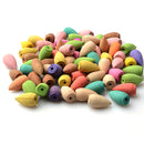 45PCS Cones Backflow Incense Burner Floral Cone With Tray Fragrance Scent Tower Mixed Aromatherapy Fresh Air