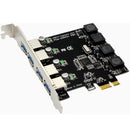 SSU N04S+PW4 PCI-E To USB 3.0 Expansion Card Four-Port For Desktop Computer