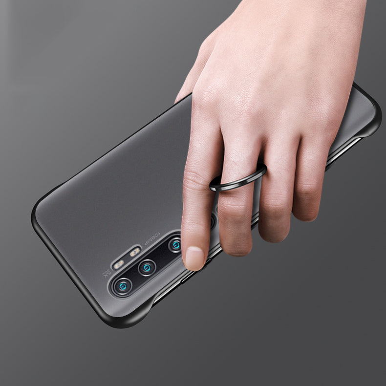 Bakeey Frameless Ultra Thin Matte With Finger Ring Hard PC Protective Case for Xiaomi Mi Note 10 / Xiaomi Mi Note 10 Pro / Xiaomi Mi CC9 Pro