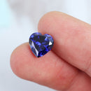 Royal Tanzanite Blue Sapphire 10x10mm 6.46ct Heart Faceted Cut Loose Gemstone Decorations