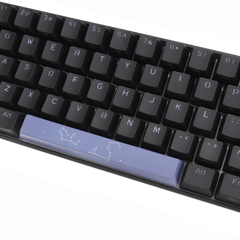 Five-sided Dyesub PBT Dark Night Star Space Bar 6.25u Novelty Keycap