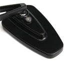 7/8 Inch Universal Aluminum Motorcycle Rear View Mirrors Side Handlebar End Oval