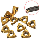 Drillpro 10pcs 11IR A60 Carbide Insert Internal Threading Insert For Turning Tool Holder Boring Bar