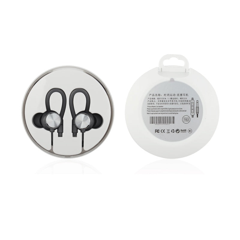 3.5mm Plug In-ear Earphone Heavy Bass Wired Control Headphone HIFI Sport Headset with Mic for iPhone Xiaomi