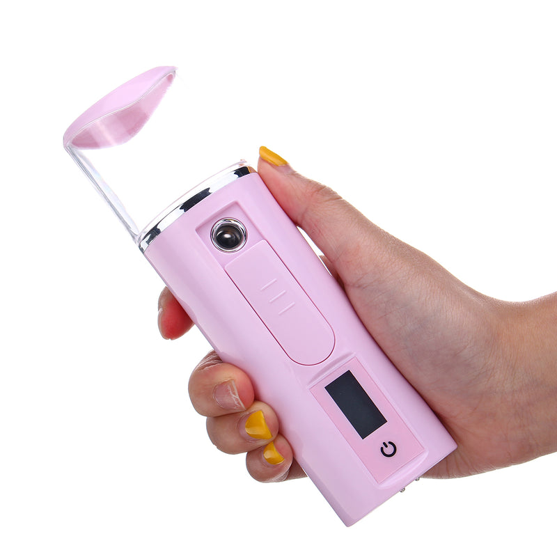 3 IN 1 Nano Sprayer Water Meter USB Humidifier with Mobile Power Negative Ion Handheld Beauty Instrument