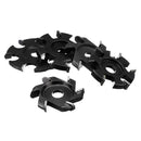 75-100mm Diameter 16mm Bore Black Hexagonal Blade Power Wood Carving Disc Angle Grinder Attachment