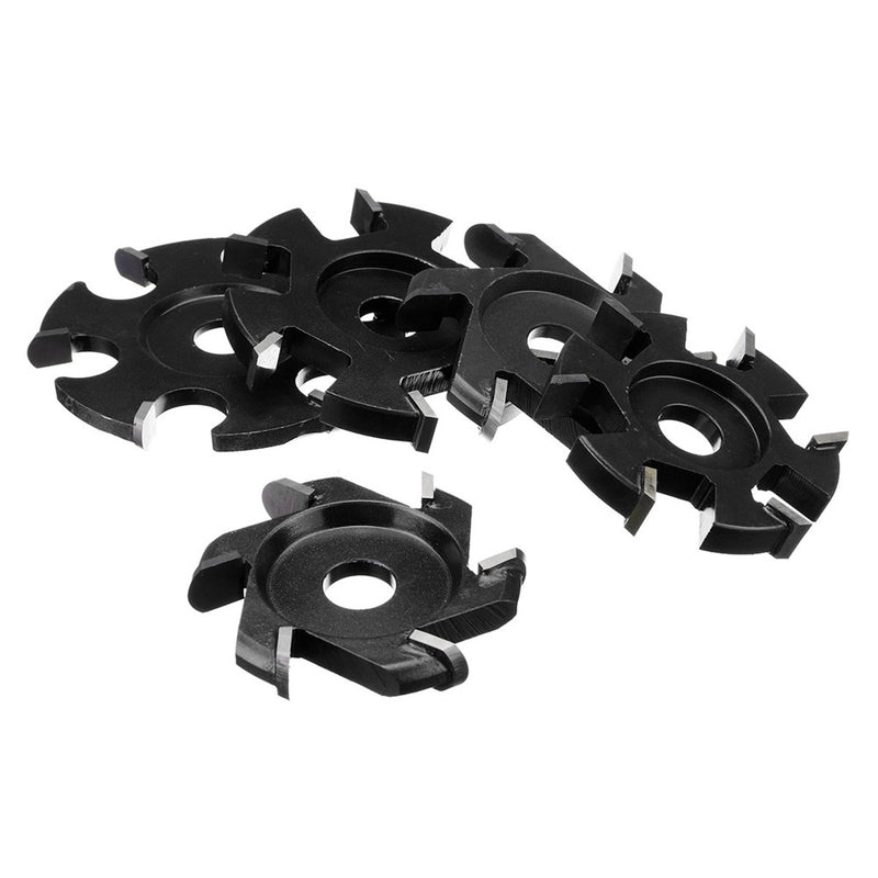 75-100mm Diameter 16mm Bore Black Hexagonal Blade Power Wood Carving Disc Angle Grinder Attachment