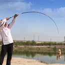 ZANLURE 2.1m/2.4m/2.7m Carbon Fiber Fishing Rod Telescopic Fishing Pole Fishing Tackle Sea Rod