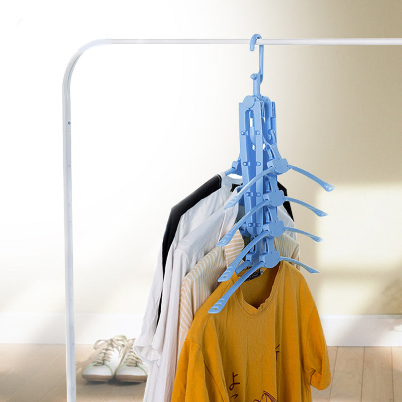 Honana Home 360 Degree Rotation Multifunctional Foldable 8 in 1 Cloth Hanger