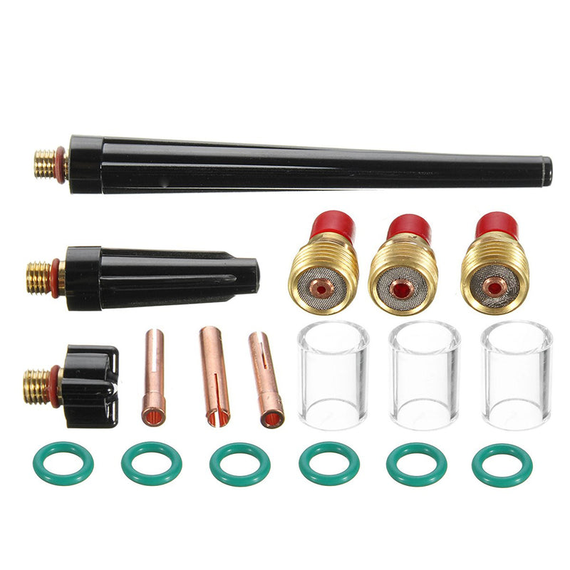 18Pcs TIG Welding Torch Gas Lens