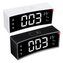 Arc LED Alarm Clock Digital Snooze Touch Control Table Clock Day Time Temperature Display Home Decoration