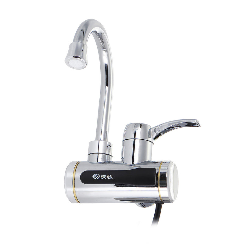 220V 3000W IPX4 Electric Faucet Tap Hot Water Heater Instant Kitchen Side/Under Faucet
