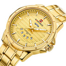NAVIFORCE 9115 Men Watch Luxury Stainless Steel Strap Fashion Quartz Wrist Watch