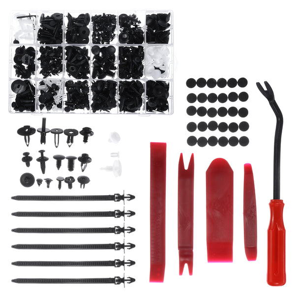 477Pcs Universal Bumper Fastener Rivet Clip Expansion Screw and Fastener Tool For Car