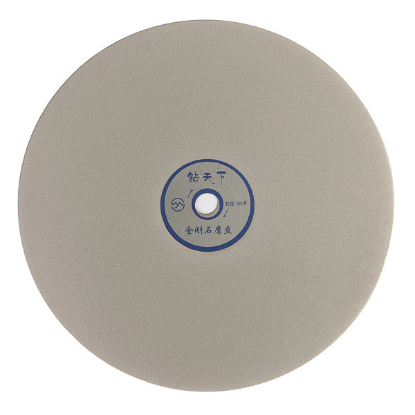3pcs 8 Inch Diamond Coated Flat Lap Wheel 600/1200/2000 Grit Lapidary Grinding Polishing Wheel