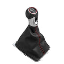 6 Speed Car Gear Stick Level Shift Knob With Leather Boot for VW
