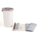 Flat Squeeze Mop and Bucket Hand Free Wringing Floor Cleaning Mop Microfiber Mop