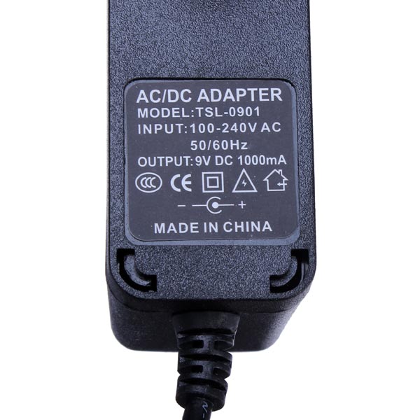 5pcs 9V 1A Power Supply Adapter US Plug 2-Flat-Pin For