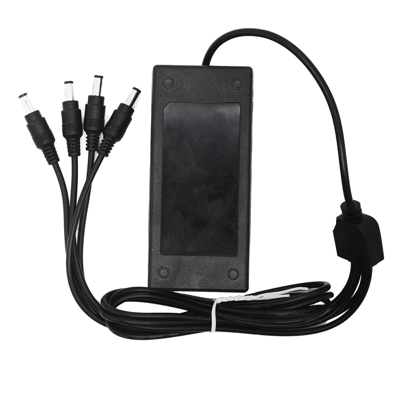 AC 100-240V To DC 12V 5A 60W Power Supply Adapter Universal Charger W/ Four DC Output
