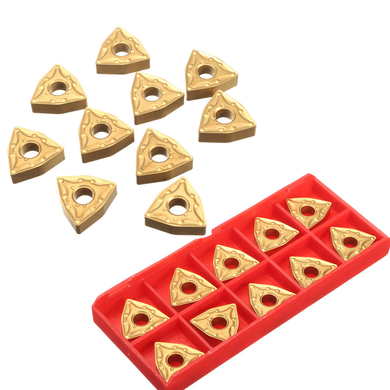 10pcs WNMG0804 Titanium Coated Carbide Insert WNMG432 Cutting Tool For CNC Stainless Tool