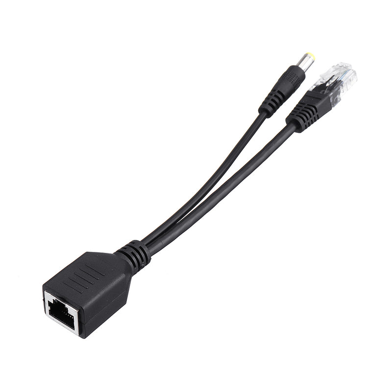 1 Pair POE Adapter Cable Tape Screened POE Switch Cable POE Splitter Injector Power Supply 12V Synthesizer Separator Combiner