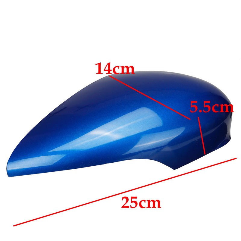 Left/Right Blue Wing Door Rearview Car Mirror Cover For Fiesta MK7 2008 - 2017