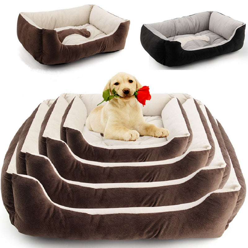 Large Pet Dog Warm Nest Bed Puppy Cat Soft Fleece Cozy Mat Pad Kennel Cushion Pet Mat