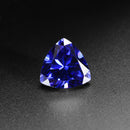 AAAAA+ Bright Blue Triangle Cut Gemstone Unheated Zircon 11.20ct 12x12mm Jewelry Decorations