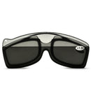 KCASA New Nose Clip Reading Glasses TR90 Mini Portable Presbyopic Glasses With Case