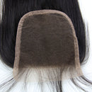 6A Virgin Hair Lace Closure Straight Brazilian Human Hair Closures 4x4 Free Middle Part
