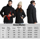 Man Woman Electronic USB Heated Jacket Intelligent Heating Hooded Work Motorcycle Skiing Riding Coat