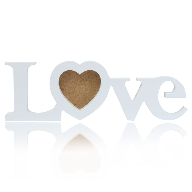 Love Wooden Picture Frame Romantic Photo DIY Wedding Lover Gift Home Room Decoration