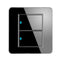 LED Wall Touch Light Switch Glass Panel 1/2 Gang Switch Panel Power Wall Control