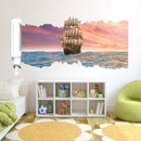 23X47 Inches PAG 3D Wall Sticker Broken Paper Series I Living Room Home Wall Decoration