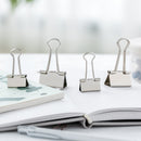 Jordan&Judy YD0018 Metal Binder Clips Long Tail Clips Paper Clips 15Pcs/Box L Size 30Pcs/Box S Size Spring Clips Paper Filing Grip Clamps Office Stationery Binding Supplies