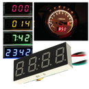 DC 7-30V Digital LED Clock For Car Truck Motorcycle Motor 24 Hour Time