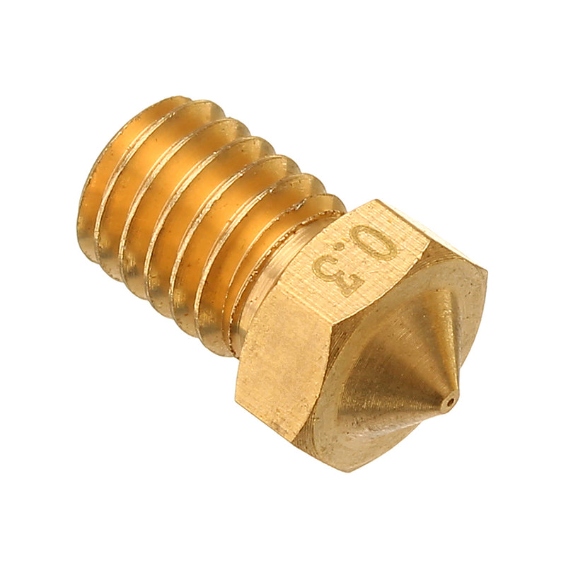 TRONXY V6 0.2/0.3/0.4/0.5/0.6/0.8mm M6 Thread Brass Extruder Nozzle For 3D Printer Parts